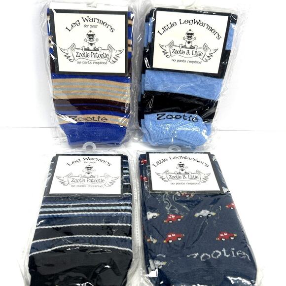 Zootie B. Little Leg Warmers Baby & Toddler Lot of 4 NEW One Size Beige Blue Blk - Picture 1 of 9